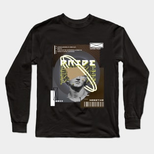 futuristic pride statue streetwear Long Sleeve T-Shirt